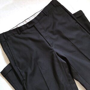 Zanella 100% Wool Italy Made Flat Front Dress Pants Men's Sz 36x32 Cuffed